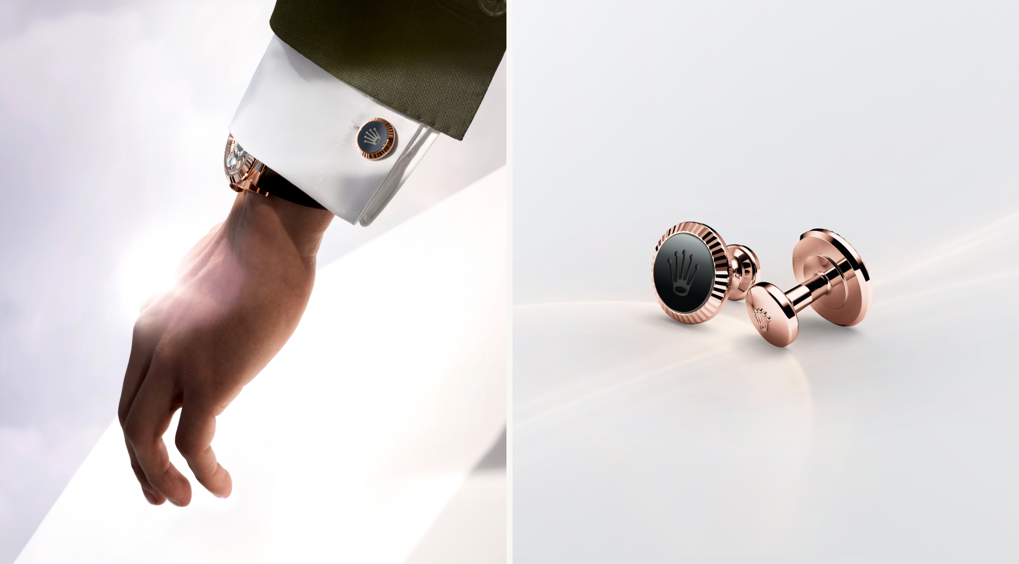 Rolex ‘Fluted’ Cufflinks - Hung Cheong Rolex ‘Fluted’ Cufflinks - Hung Cheong