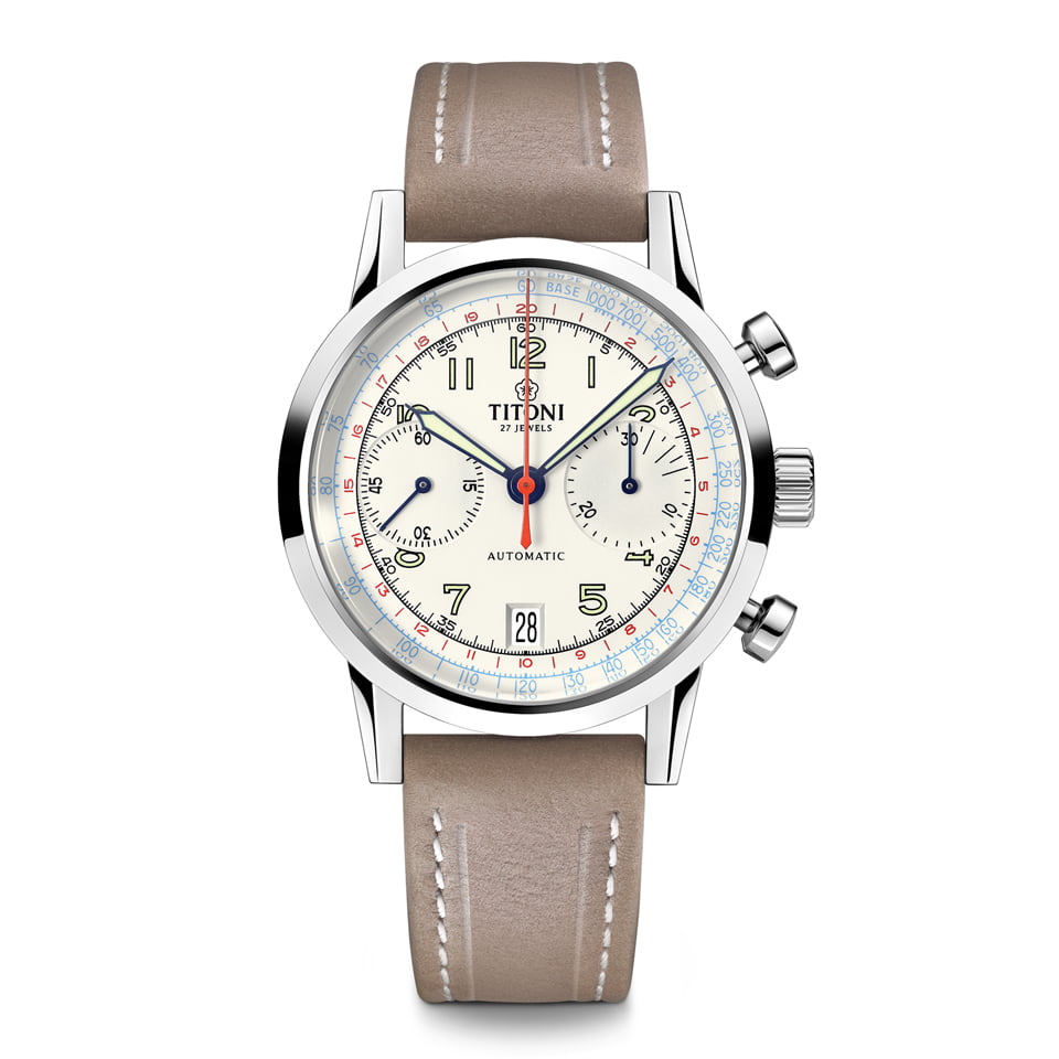 TITONI HERITAGE BICOMPAX CHRONOGRAPH 94019S-ST-682