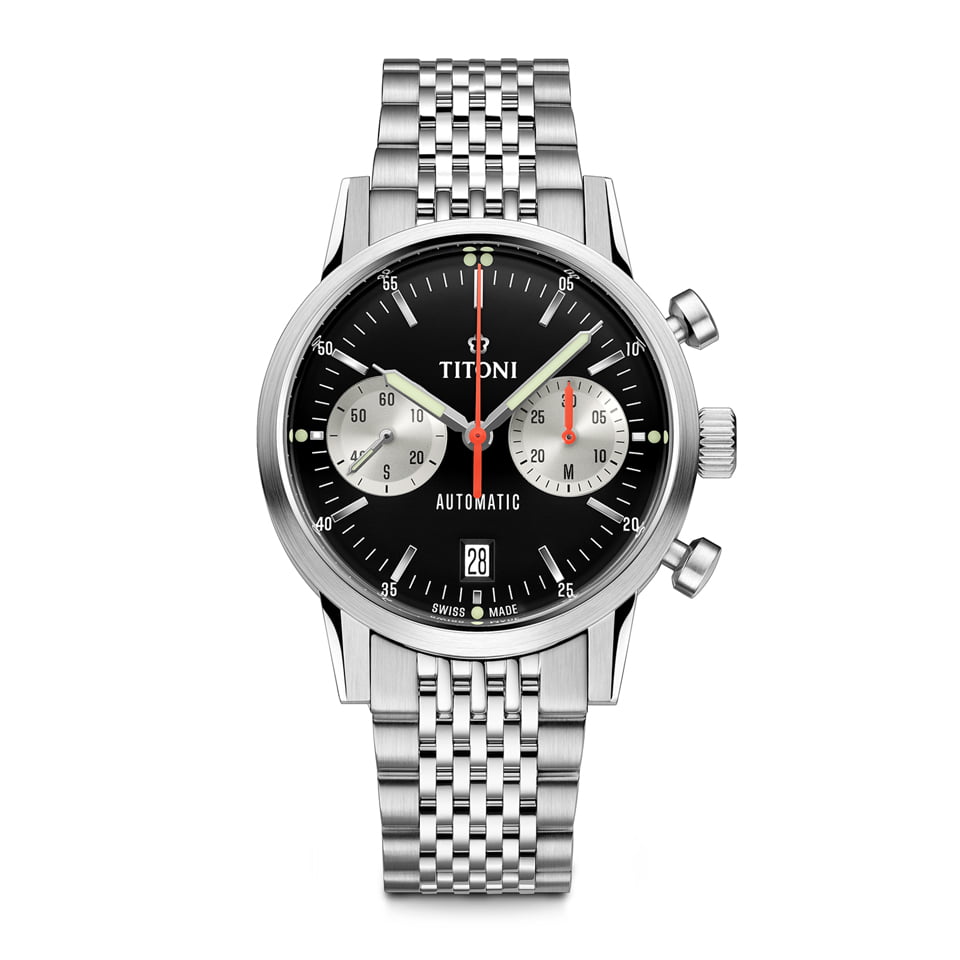 TITONI HERITAGE BICOMPAX CHRONOGRAPH 94020S-681