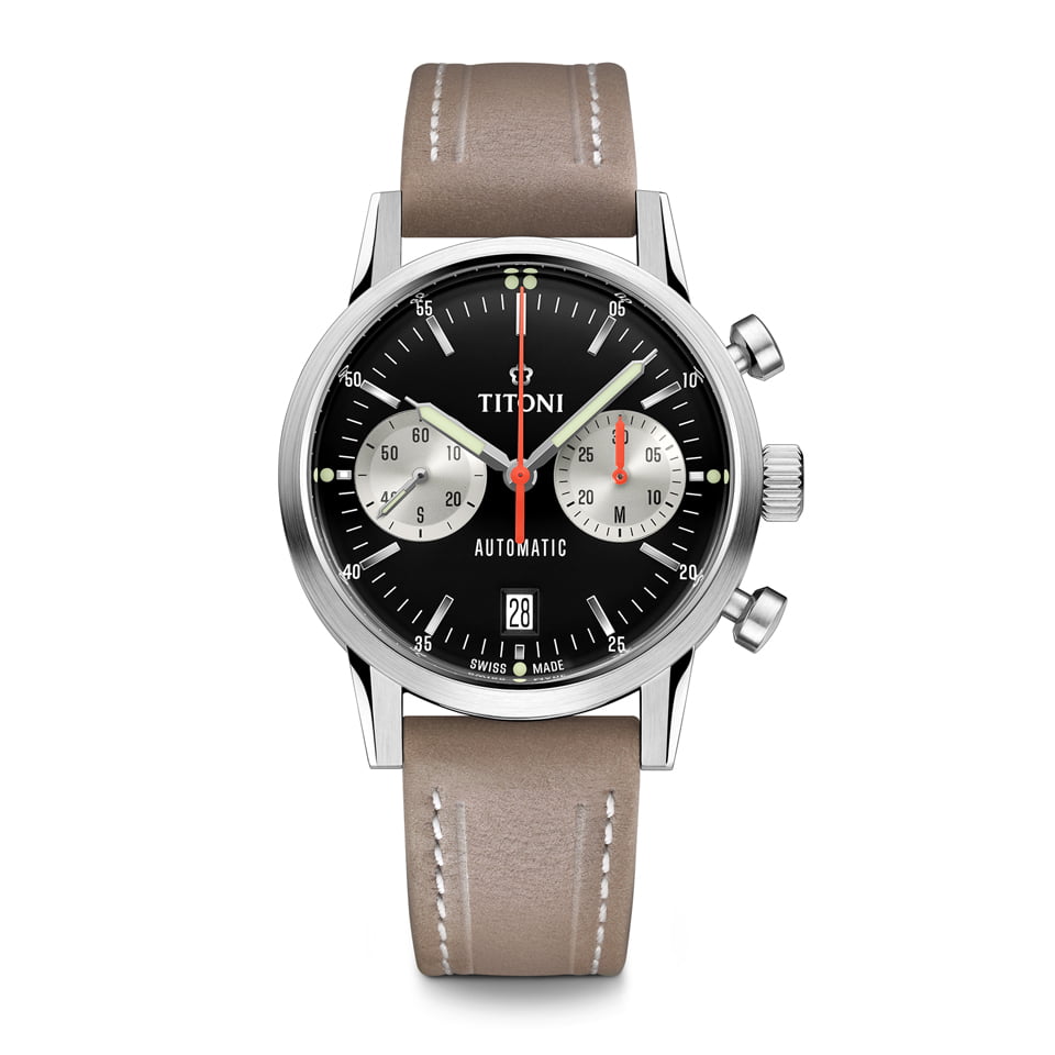 TITONI HERITAGE BICOMPAX CHRONOGRAPH 94020S-ST-681